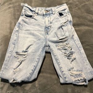 Distressed Light Blue Denim jeans